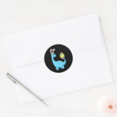 Sticker Rond Easter Day T Rex Dino Rabbit Ears With Egg Boys (Enveloppe)