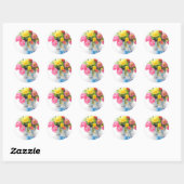 Sticker Rond easter decoration (Feuille)