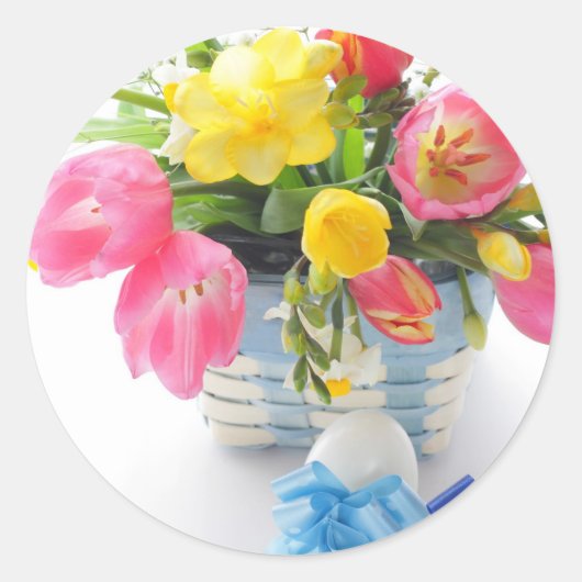 Sticker Rond easter decoration (Devant)