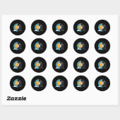 Sticker Rond Easter Eostre Pagan Witchcraft Printemps Ostara 1 (Feuille)