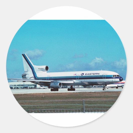 Sticker Rond EASTERN AIRLINES Lockheed L-1011 "Whisperliner" (Devant)
