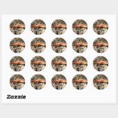 Sticker Rond Eastern Newt (Feuille)