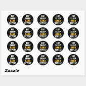 Sticker Rond Eat Sleep Band Repeat Funny Marching Band Camp (Feuille)
