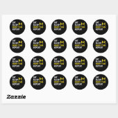 Sticker Rond Eat Sleep Muay Thai Repeat Gift (Feuille)
