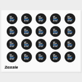 Sticker Rond Eat Sleep Water Ski (Feuille)