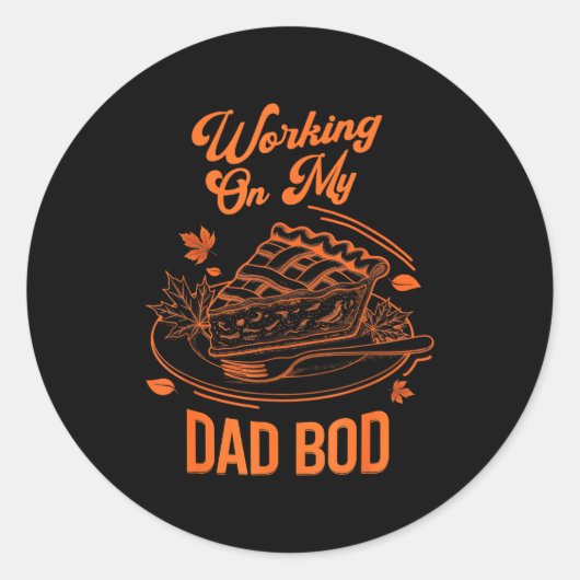 Sticker Rond Eating For Two Thanksgiving Couples Pregnancy Anno (Devant)