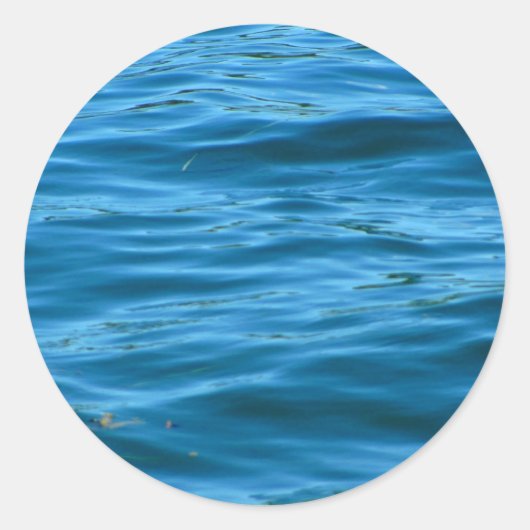 Sticker Rond Eau bleue (Devant)