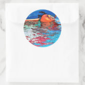 STICKER ROND EAU CALME (Sac)