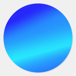 Sticker Rond Eau claire bleu cuivre pastel abstrait