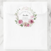 Sticker Rond Eau de la floraison nuptiale de Sandra Douche flor (Sac)