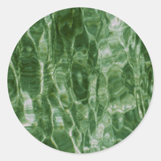 Sticker Rond Eau verte (Devant)