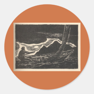 Sticker Rond Eaux inconnues