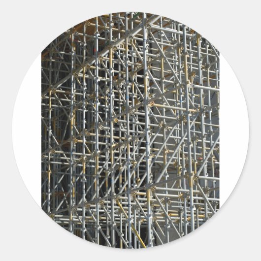 Sticker Rond Échafaudage (Devant)
