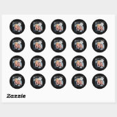 Sticker Rond Échange d'initiés Trump - Drôle (Feuille)