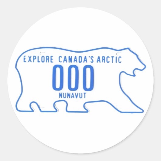 Sticker Rond échantillon NU (Devant)