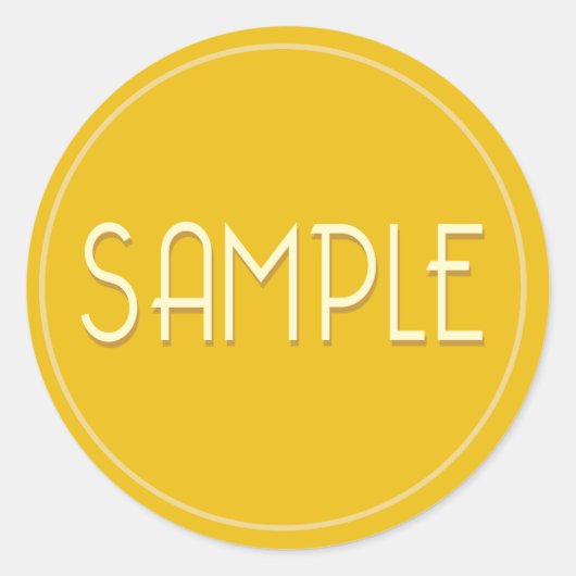 Sticker Rond ÉCHANTILLON pour produits (Devant)