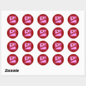 STICKER ROND ÉCHEC (Feuille)