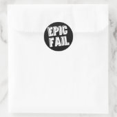 Sticker Rond Échec épique (Sac)