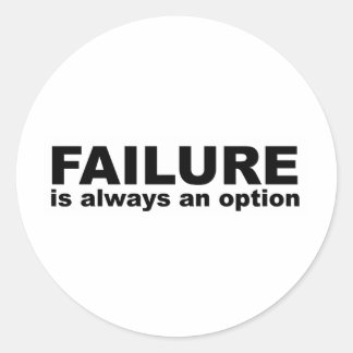 Sticker Rond échec est toujours une option