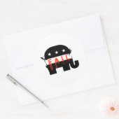 Sticker Rond Échec Républicain 1 (Enveloppe)