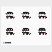 Sticker Rond Échec Républicain 1 (Feuille)