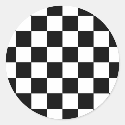 Sticker Rond Échecboard (Devant)