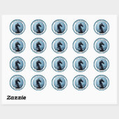 Sticker Rond Échecs (Feuille)