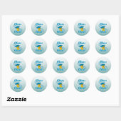 Sticker Rond Échecs Chick #3 (Feuille)
