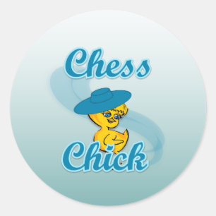 Sticker Rond Échecs Chick #3