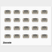 Sticker Rond Échecs et pièces d'échecs : (Feuille)