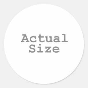 Sticker Rond Échelle grandeur