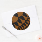 Sticker Rond Echelles Brown et noires (Enveloppe)