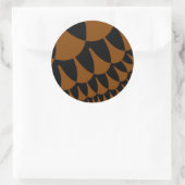 Sticker Rond Echelles Brown et noires (Sac)