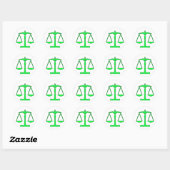 Sticker Rond échelles de justice oddRex (Feuille)