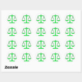 Sticker Rond échelles de justice oddRex (Feuille)