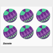 Sticker Rond Echelles de raisins (Feuille)