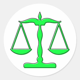 Sticker Rond échelles d'oddRex de justice
