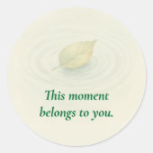 Sticker Rond Echos & Offres | "Ce moment vous appartient" (Devant)