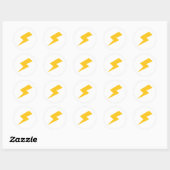 Sticker Rond Éclair (Feuille)