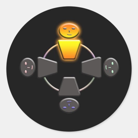 Sticker Rond Éclair (Devant)