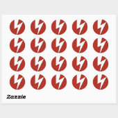 Sticker Rond Éclair, boulon (Feuille)