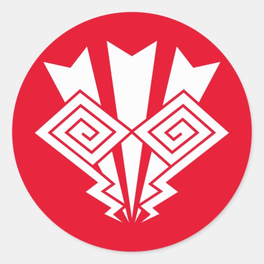 Sticker Rond Éclair tonnerre (Devant)