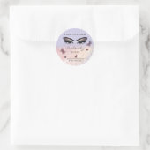 Sticker Rond Éclairage chic étincelant d'extension de foudre (Sac)