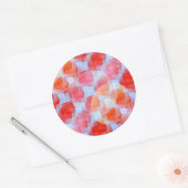 Sticker Rond Éclairage de l'arrière - plan de texture design (Enveloppe)