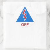 Sticker Rond Éclairage de l'interrupteur d'arrêt de la course (Sac)