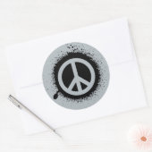 Sticker Rond Éclatement de la paix (Enveloppe)