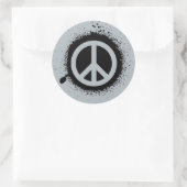 Sticker Rond Éclatement de la paix (Sac)