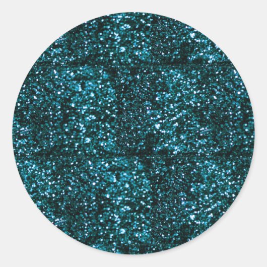 Sticker Rond Éclats bleus (Devant)