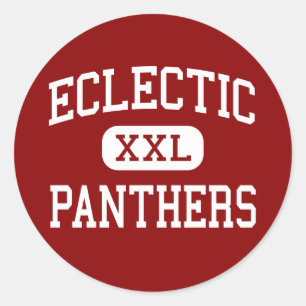 Sticker Rond Eclectique - Panthers - Middle - Eclectique Alabam