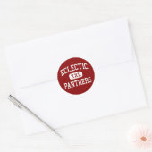 Sticker Rond Eclectique - Panthers - Middle - Eclectique Alabam (Enveloppe)